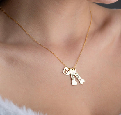 Personalized Bone Necklace